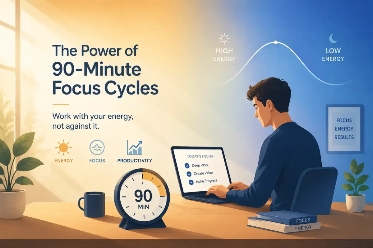 The 90-Minute Rule: Work With Your Brain's Natural Energy Cycles for Peak Productivity